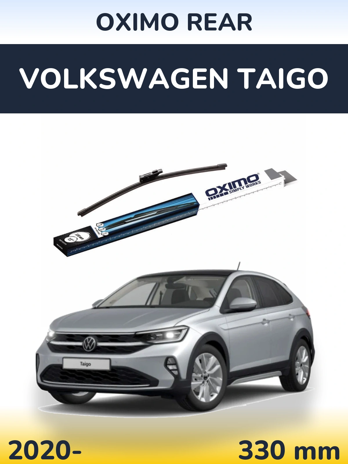 Задний дворник Oximo Rear 330 мм для Volkswagen Taigo 2020-2026