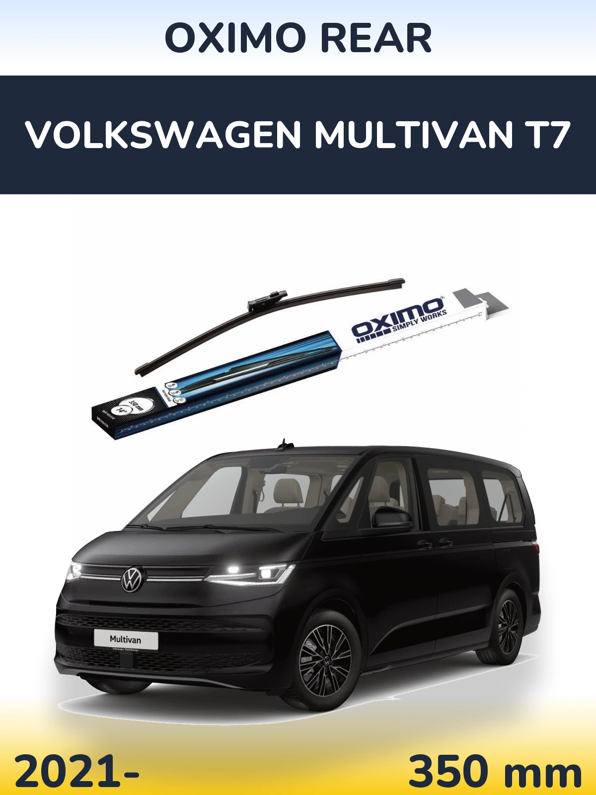 Задний дворник Oximo Rear 350 мм для Volkswagen Multivan T7 2021-2026