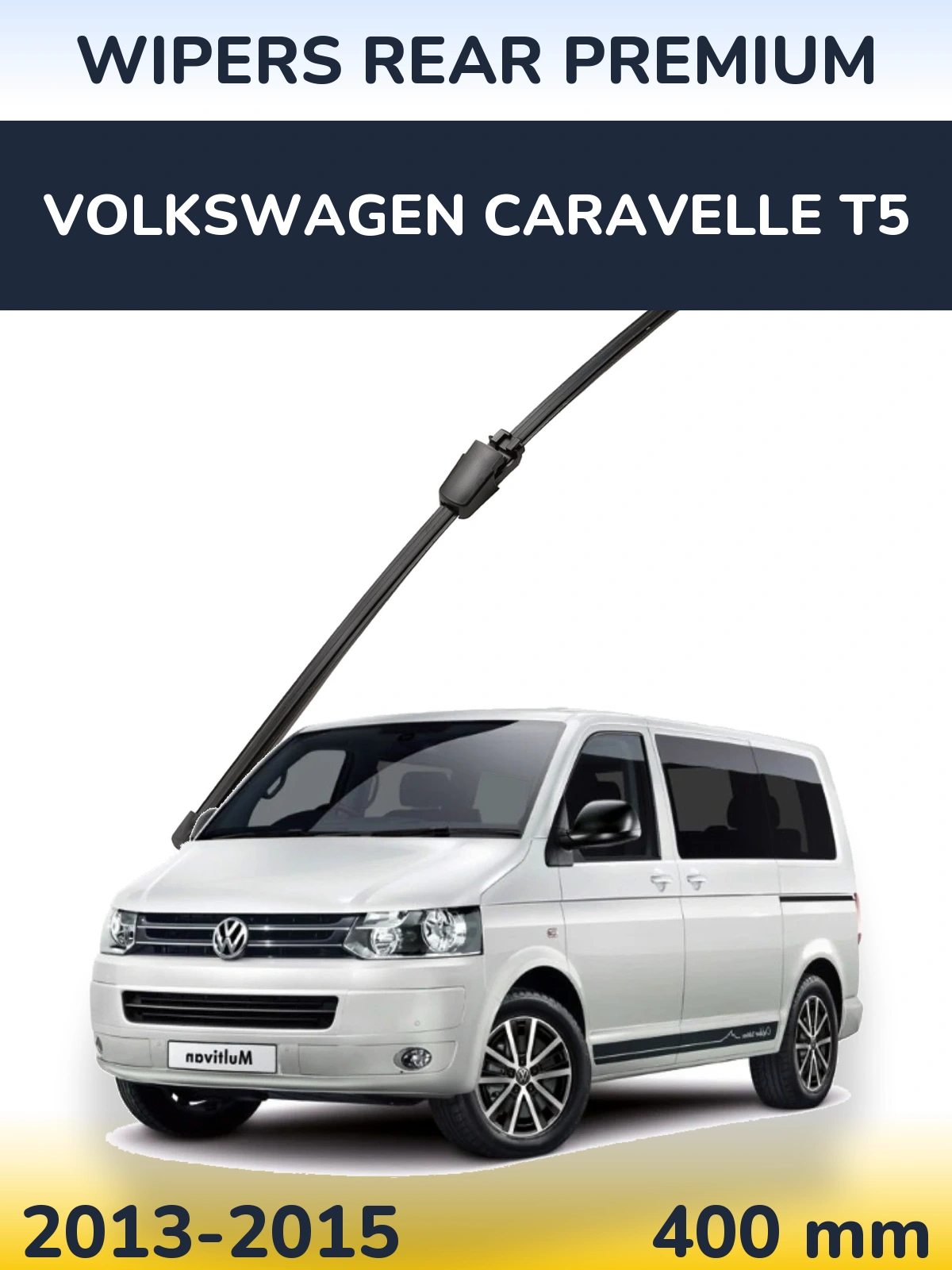 Rear wiper blade WIPERS REAR PREMIUM 400 mm for Volkswagen Caravelle T5 2013-2015