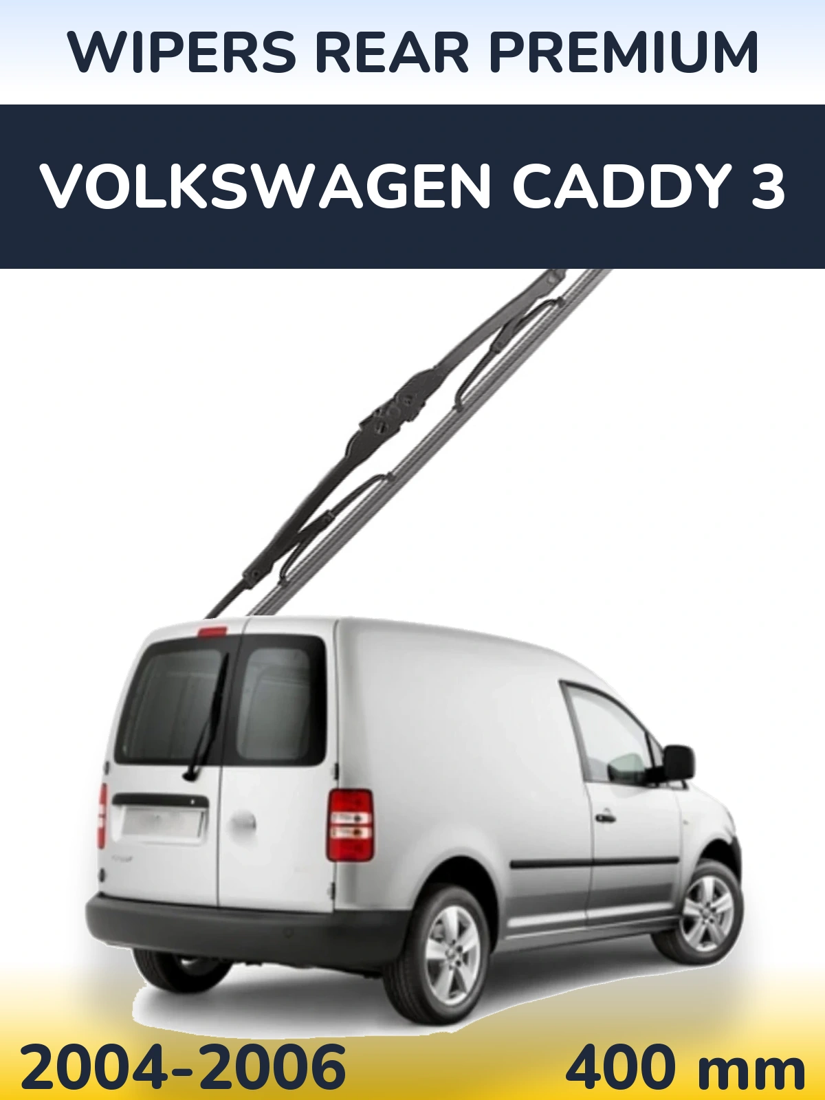 Задний дворник WIPERS REAR PREMIUM 400 мм для Volkswagen Caddy 3 2004-2006
