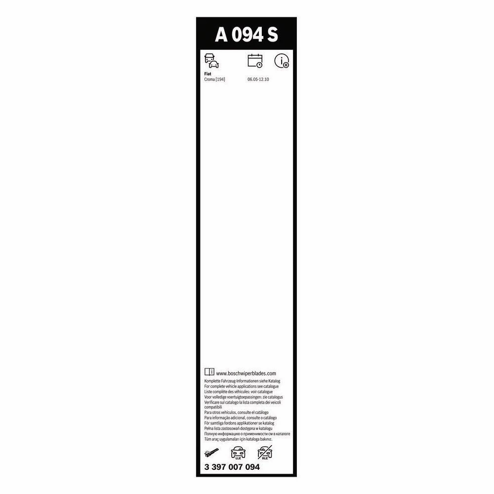 Front wiper blade set BOSCH AeroTwin 625 & 425 mm for Geely Atlas 2017-2026