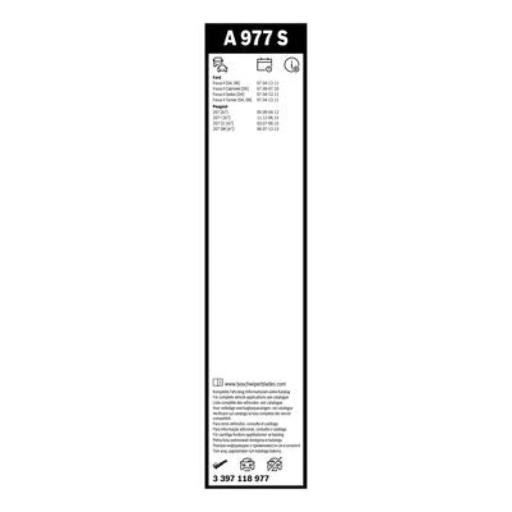 Front wiper blade set BOSCH AeroTwin 650 & 430 mm for Ford Focus 2 Turnier 2008-2011