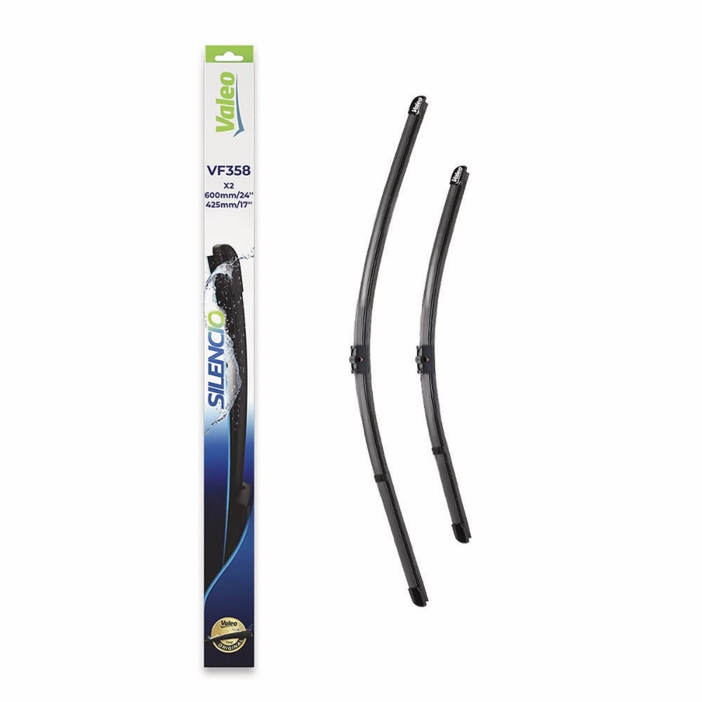 Front wiper blade set Valeo Silencio Flat 600 & 430 mm for Geely Atlas 2017-2026