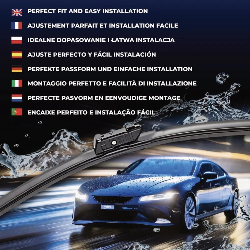Front wiper blade set Valeo Silencio Flat 550 & 550 mm for Mercedes C Class T-Mudell 2021-2026