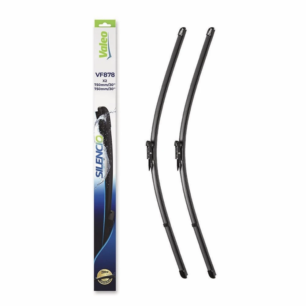 Front wiper blade set Valeo Silencio Flat 750 & 750 mm for Ford Transit Connect 2 2013-2024