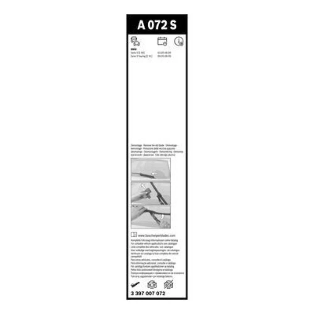 Front wiper blade set BOSCH AeroTwin 600 & 475 mm for Alpina B3 | D3 2005-2009