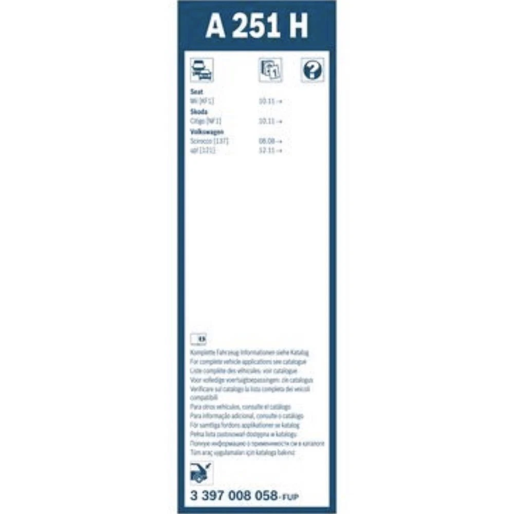 Задний дворник BOSCH Rear 250 мм для DS DS4 2021-2026