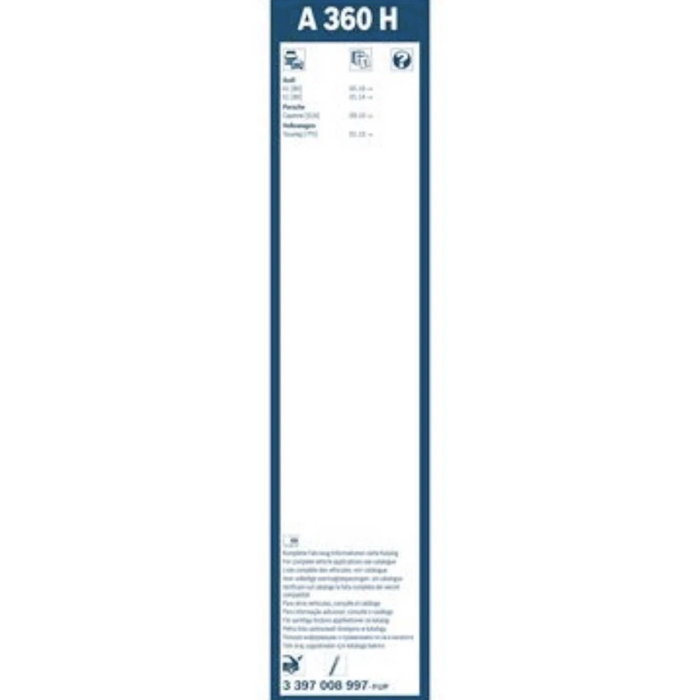 Rear wiper blade BOSCH Rear 380 mm for Audi A4 Avant 2015-2026