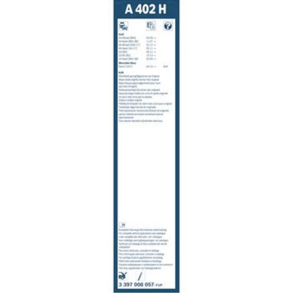Rear wiper blade BOSCH Rear 400 mm for Audi A6 Avant 2018-2025