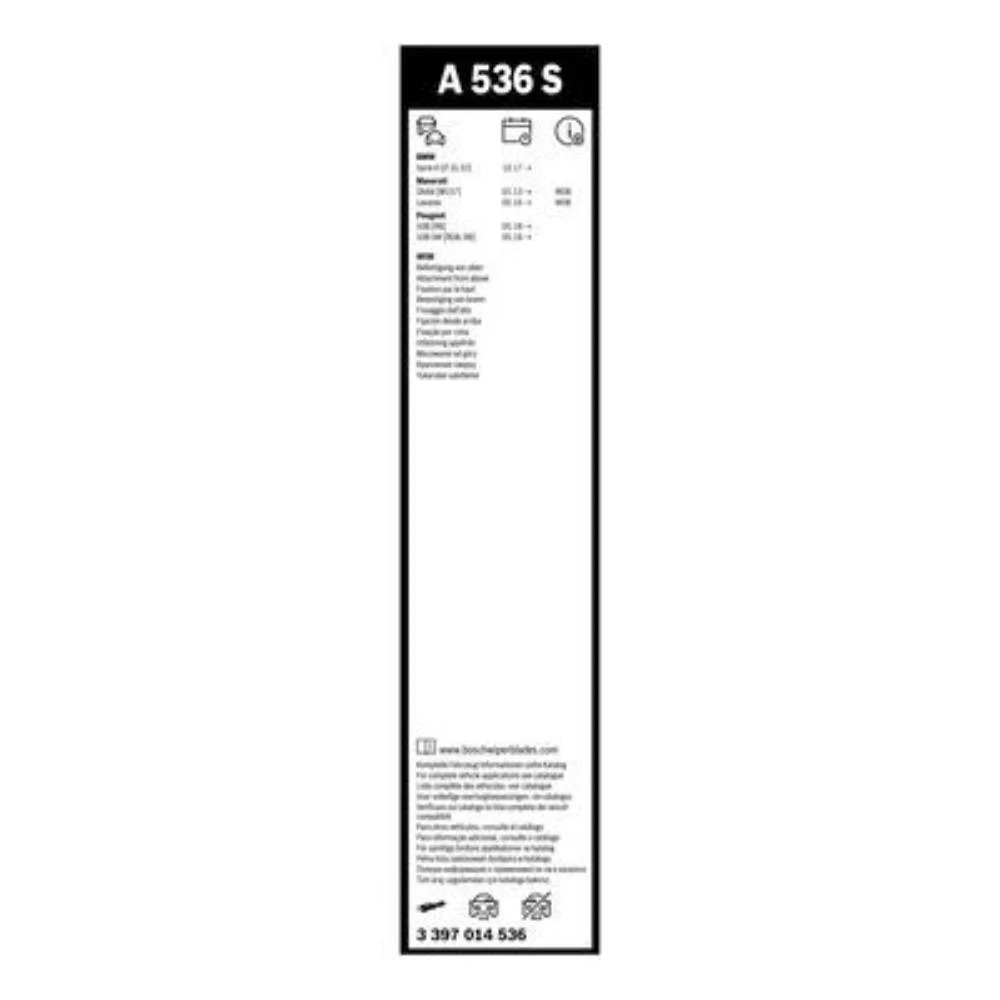 Front wiper blade set BOSCH AeroTwin 650 & 450 mm for Cupra Formentor 2020-2026