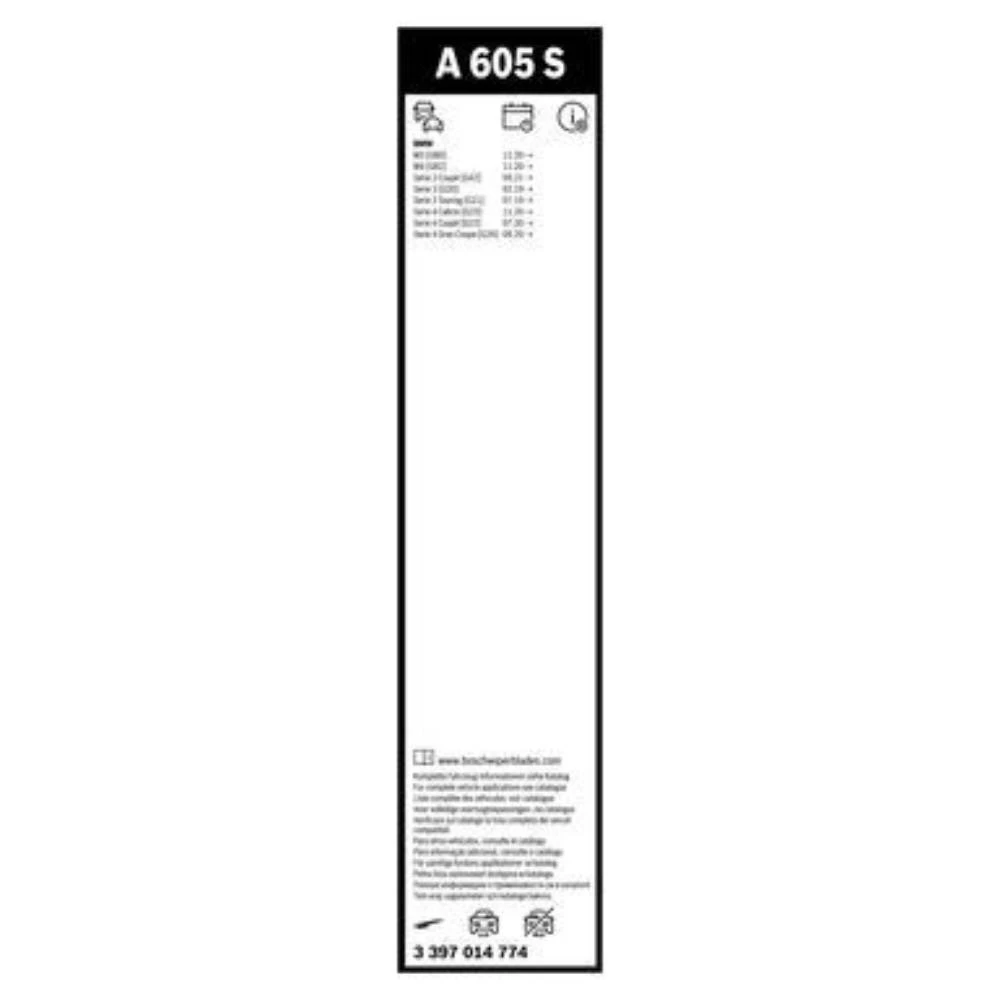 Front wiper blade set BOSCH AeroTwin 600 & 475 mm for Alpina B3 | D3 Touring 2018-2026