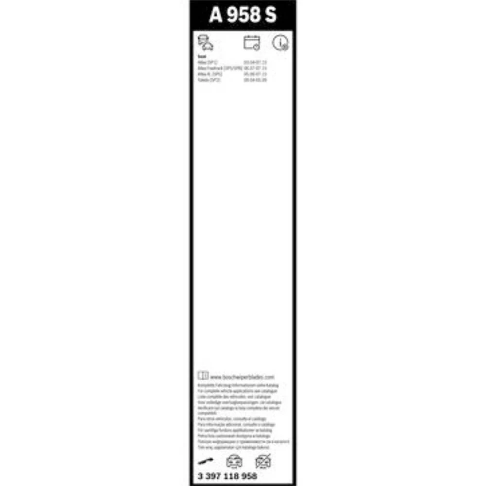 Front wiper blade set BOSCH AeroTwin 650 & 650 mm for SEAT Altea Freetrack 2006-2015