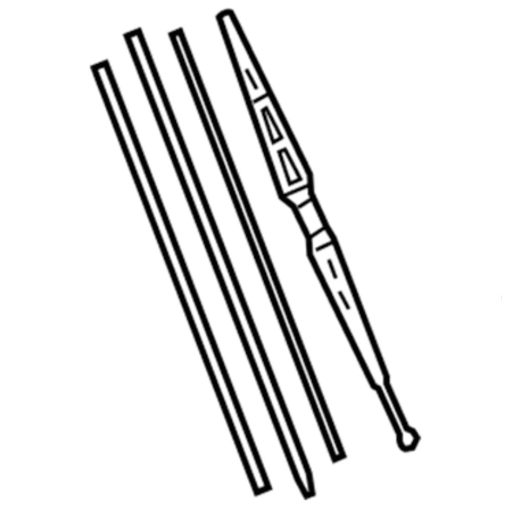 Front wiper blade set Acura OEM Acura Original 700 & 475 mm for Acura RL 2008-2012