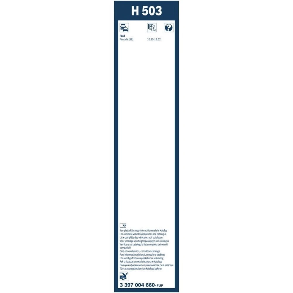 Rear wiper blade BOSCH Rear 500 mm for Ford Fiesta 4 1995-2002