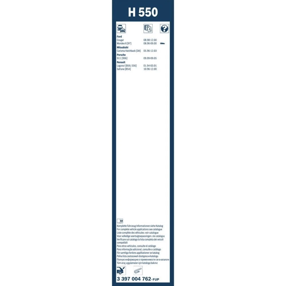 Rear wiper blade BOSCH Rear 550 mm for Buick Roadmaster 1990-1997