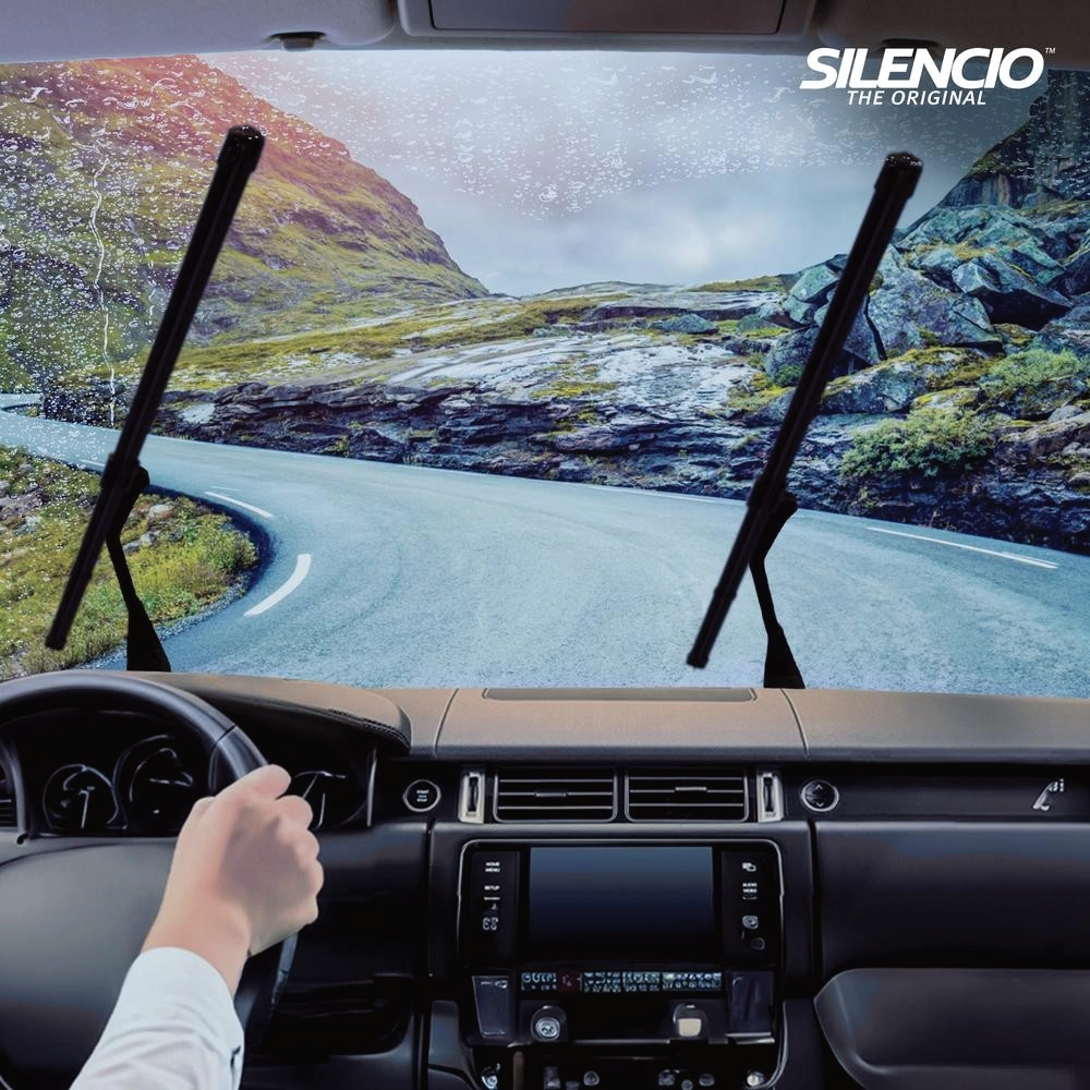 Front wiper blade set Valeo Silencio Hybrid 600 & 450 mm for KIA Sorento 1 2002-2009