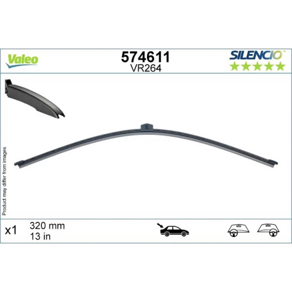 Rear wiper blade Valeo Silencio Rear 320 mm for SEAT Leon 4 2020-2026