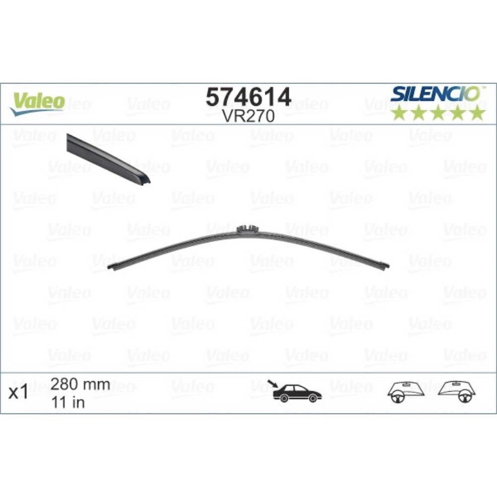 Rear wiper blade Valeo Silencio Rear 280 mm for BMW 3 Series Touring 2018-2026