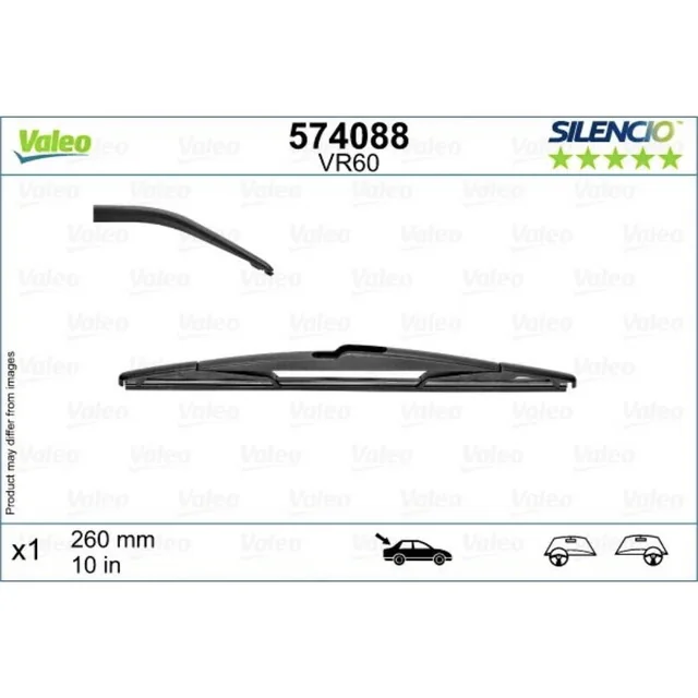 Klaasipuhastid Valeo Silencio Rear autole Mitsubishi ASX