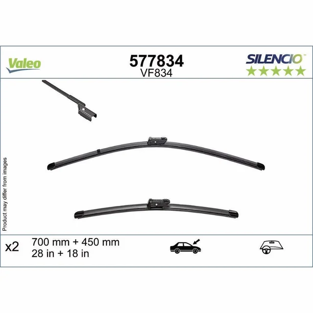 Klaasipuhastid Valeo Silencio Flat autole Cupra Tavascan
