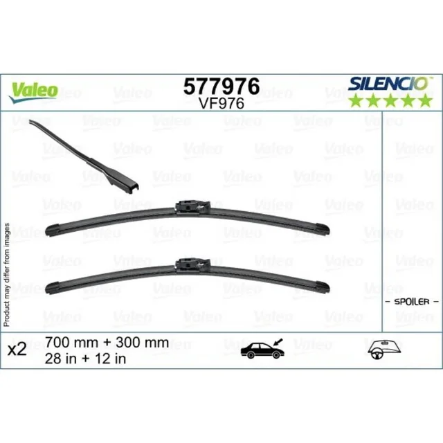 Wiper blades Valeo Silencio Flat for Renault Clio