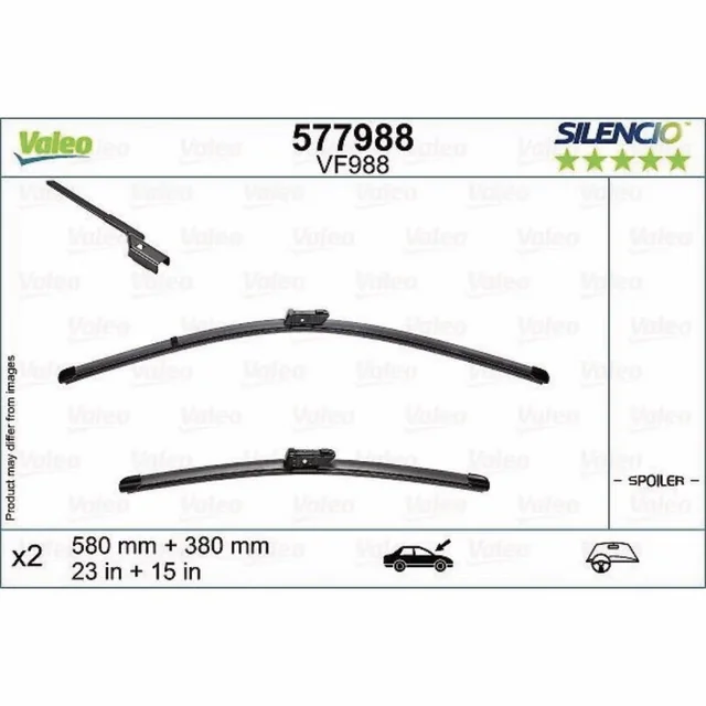 Klaasipuhastid Valeo Silencio Flat autole Lancia Musa