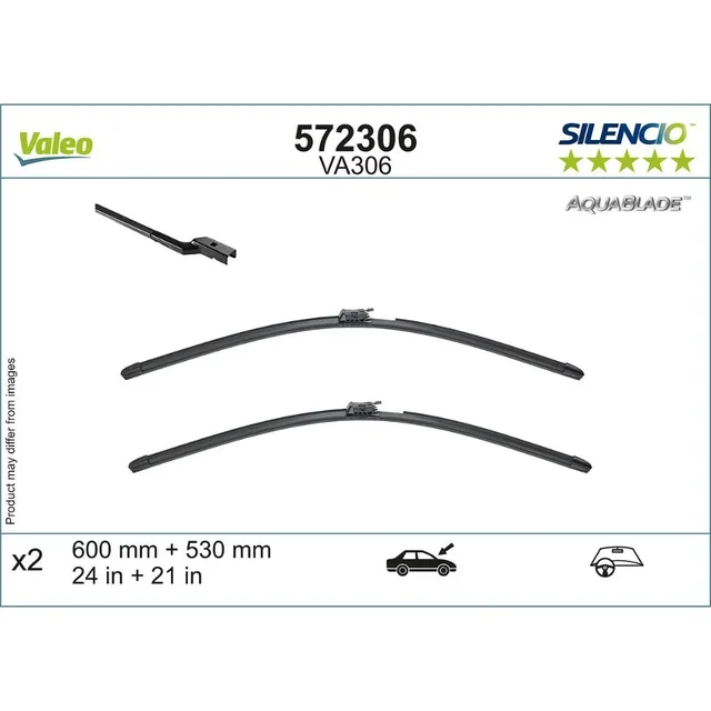 Wiper blades Valeo Aqua Blade for Mercedes E Class