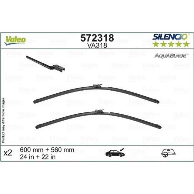 Wiper blades Valeo Aqua Blade for Mercedes S Class