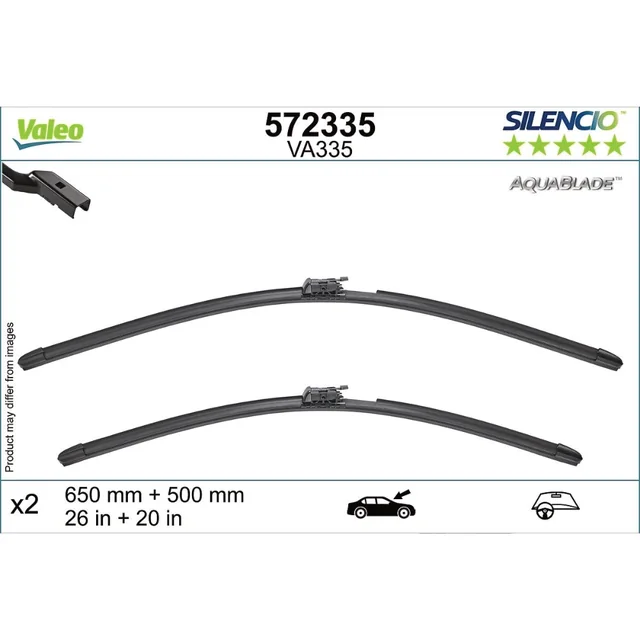 Wiper blades Valeo Aqua Blade for Land Rover Range Rover