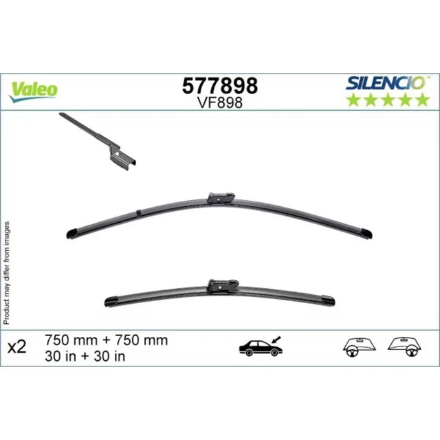 Klaasipuhastid Valeo Silencio Flat autole Cupra Born