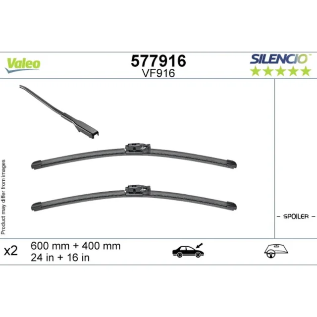Klaasipuhastid Valeo Silencio Flat autole Renault Taliant