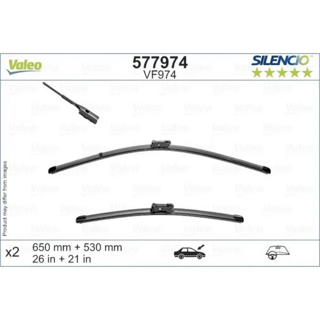 Wiper blades Valeo Silencio Flat for Audi A6