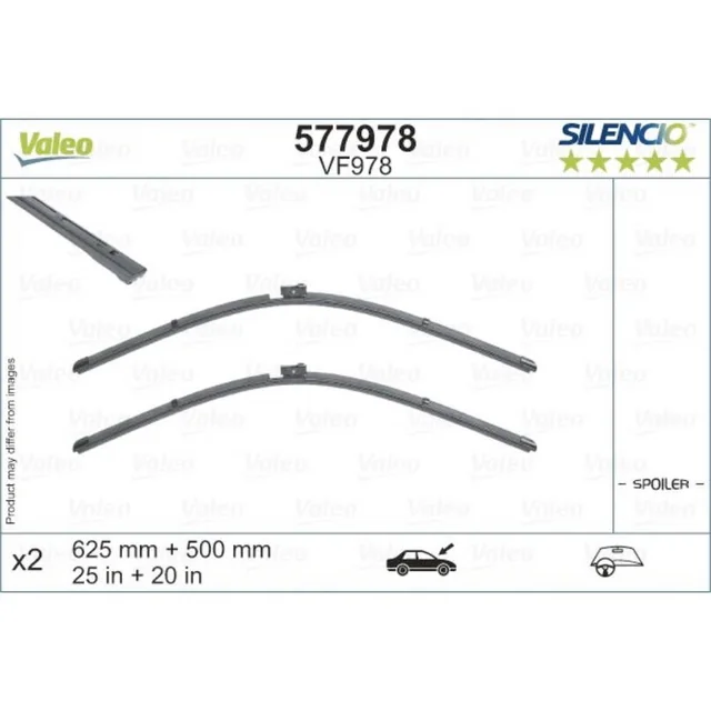 Klaasipuhastid Valeo Silencio Flat autole Lamborghini Urus