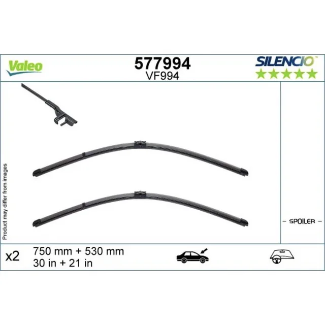 Wiper blades Valeo Silencio Flat for BMW i3