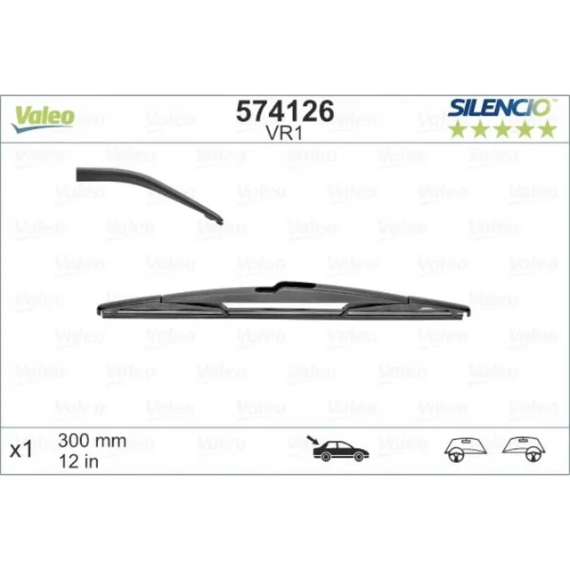 Wiper blades Valeo Silencio Rear for Ford Flex