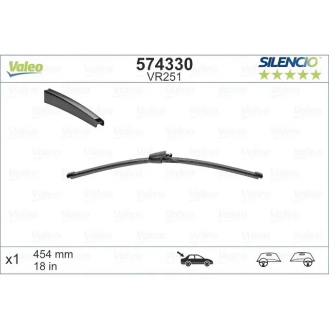 Wiper blades Valeo Silencio Rear for Volkswagen Transporter