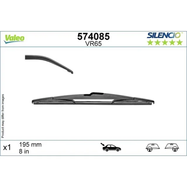 Wiper blades Valeo Silencio Rear for Toyota Auris